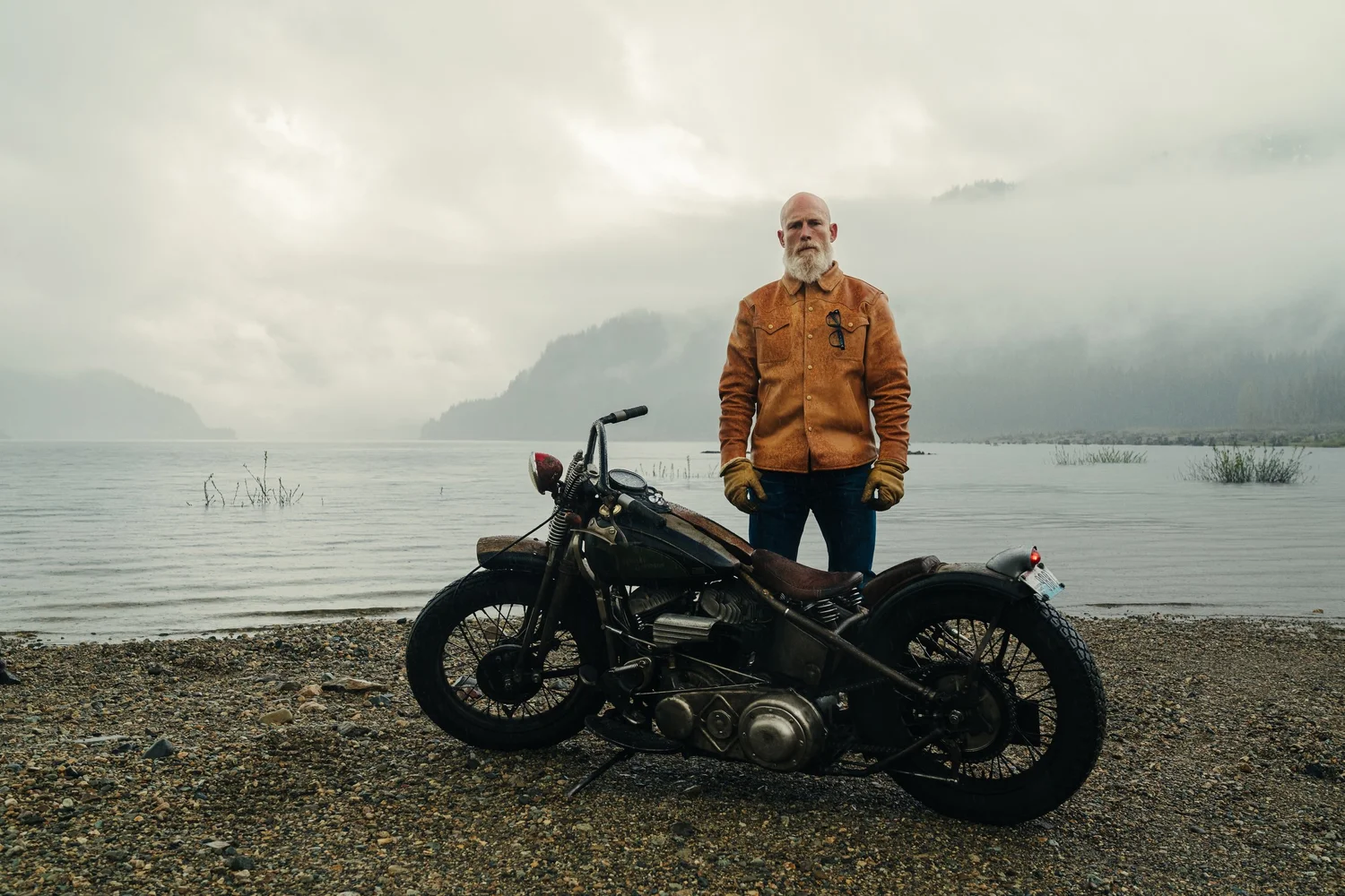 Saddle Western Pocket Horsehide Jacket | Black Bear Brand — Black
